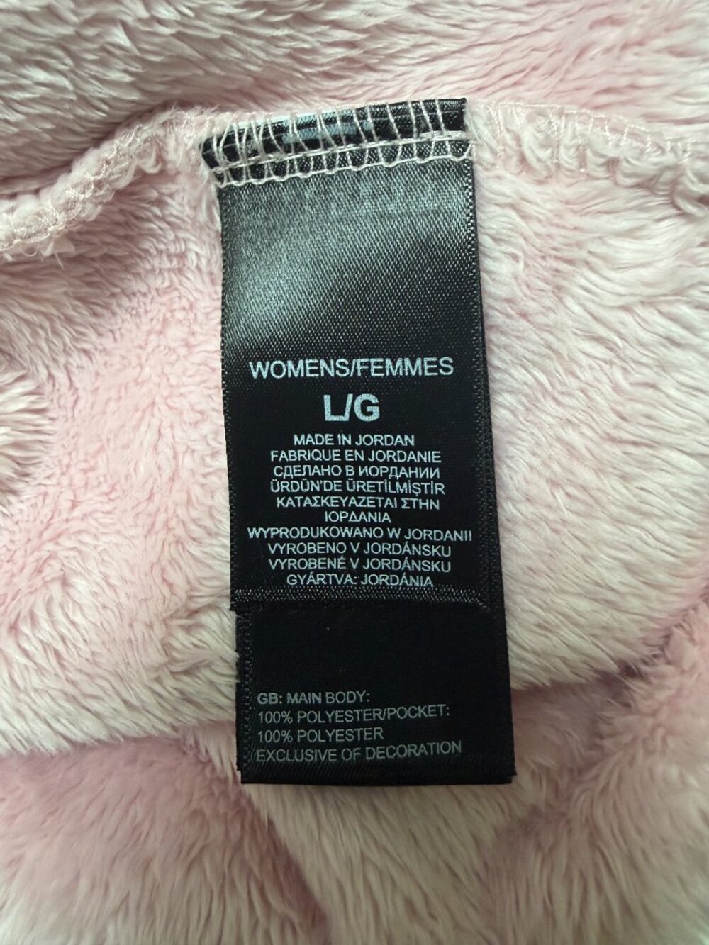 The North Face Women’s Pink Fuzzy Full Zip Jacket Large - Picture 7 of 7